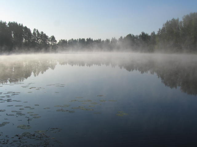 Утро на озере Щучье.